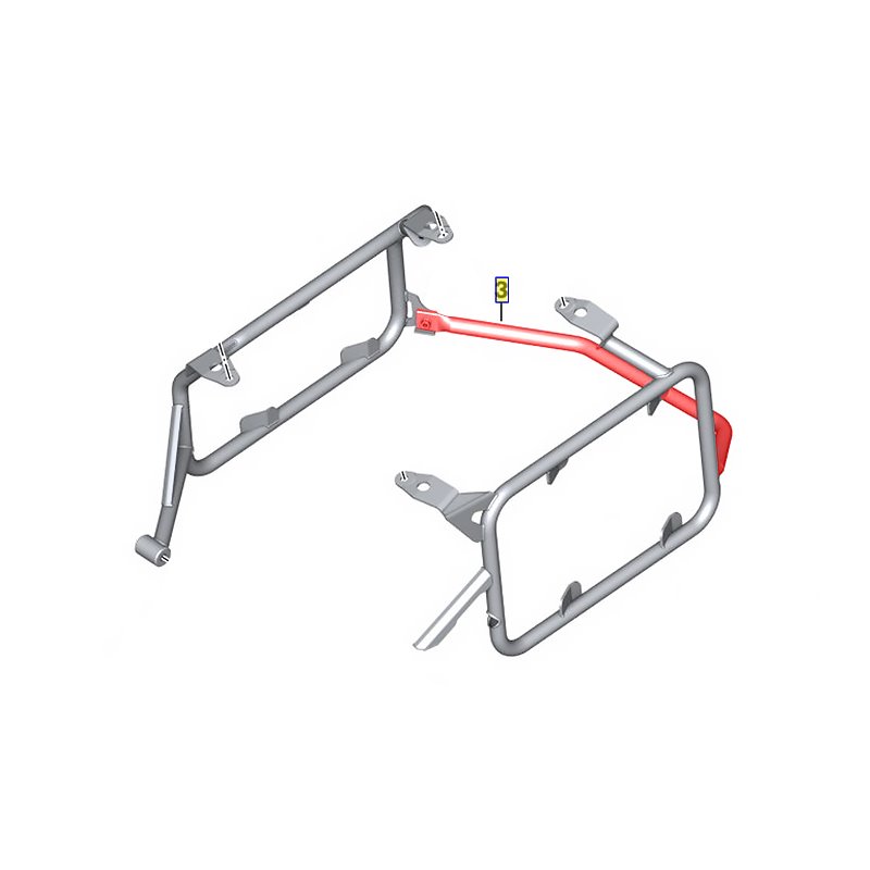 Barre transversale pour support de valise BMW en aluminium R1200GS Adventure (K51) R1250GS Adventure (K51)