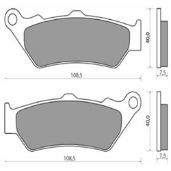 Plaquettes de frein avant F 700 GS / F 650 GS / F 800 GS - adv
