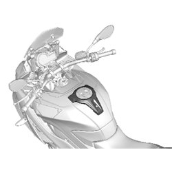 Cache bouchon réservoir HP carbone BMW S1000XR