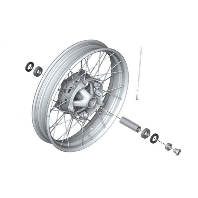 Roue à rayons croisés avant - R nineT Scrambler (K23), Urban G/S (K33)