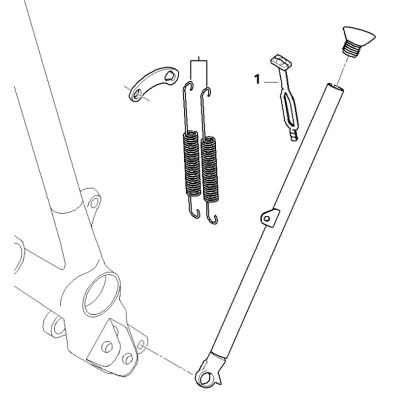 Colier de fixation pour béquille
