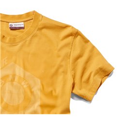 T-shirt Make Life a ride BMW Homme Jaune