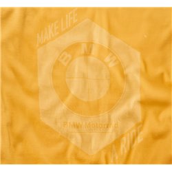 T-shirt Make Life a ride BMW Homme Jaune