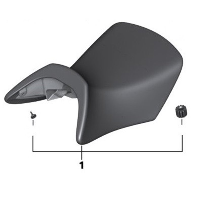 Selle conducteur BMW basse chauffée noire R1200RT et R900RT (K26)
