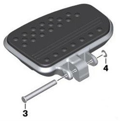 Marchepied Gauche pour passager - K1600B
