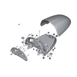 Coque de selle passager en aluminium Brossé à la main pour BMW R nineT (K21) Pure (K22) Racer (K32)