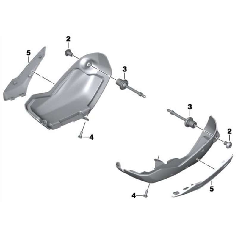 Protection frottements coté droit - Couvre-culasse BMW
