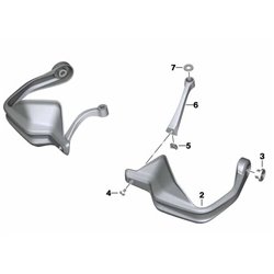 Jeu de protège mains BMW - F750GS (K80) F850GS/GSA (K81/K82) F900XR (K84)
