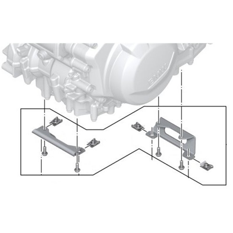Jeu de fixation pare-moteur BMW - F750GS et F850GS