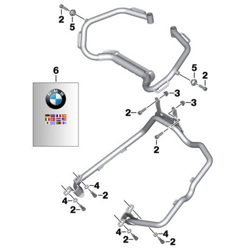 Support de valises BMW F650GS, F800GS, F700GS