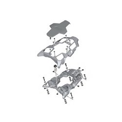 Plaque Porte-bagages BMW selle passager - R1200GS (K50), R1200GS Adventure (K51) et R1250GS (K50) (K51)