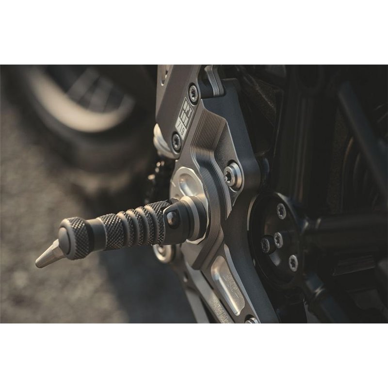 Jeu Adaptateurs Repose-Pieds Pilote Puig 7200N Noir Pour BMW R1200 RS, R Nine T