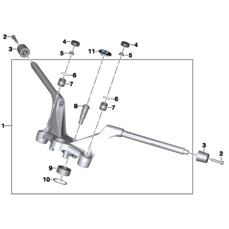 Embout de guidon noir R1200RT et R1250RT (K52)