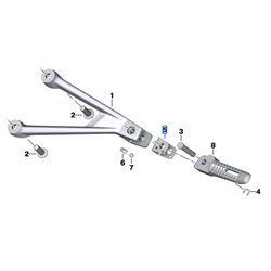 Kit de support de repose-pied passager gauche S1000RR (K67)