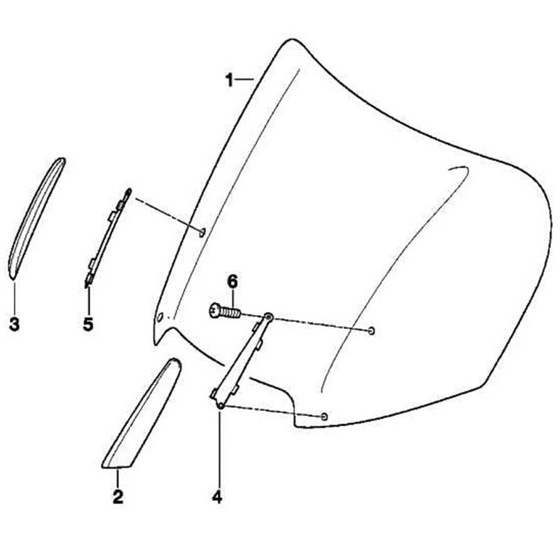 Cache bulle chromé droit BMW pour K1200LT