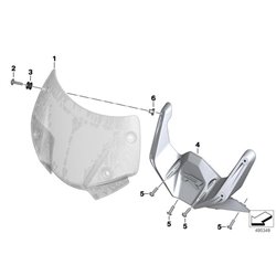 Bulle sport teintée pour BMW R1250R (K53)