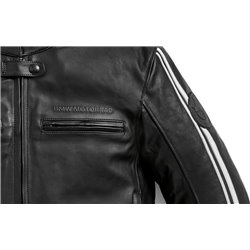 Blouson cuir moto BMW Twinstripes - Hommes