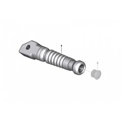 Repose pied passager droit M - M1000RR (K66) S1000R (K63) S1000RR (K67)