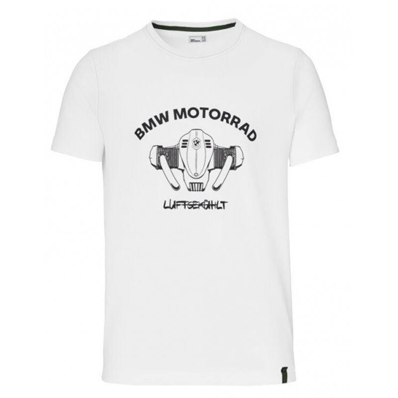 T-shirt Luftgekühlt BMW Blanc jersey coton. BMW Motorrad
