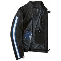 Blouson Schwabing cuir BMW Noir ou Bleu