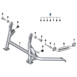 Kit de fixation pour béquille centrale CE 04