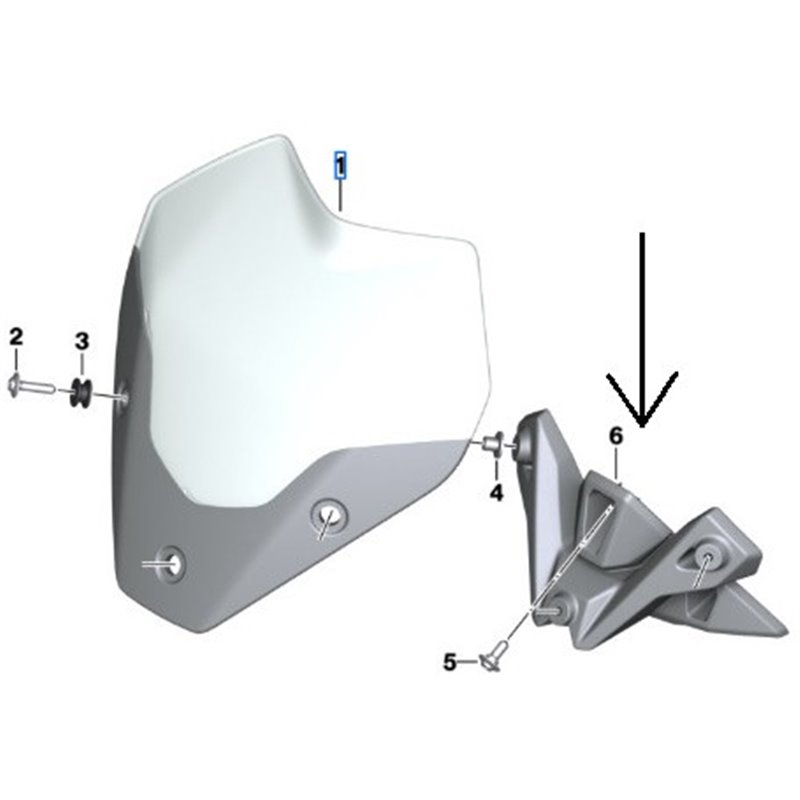 Support de bulle pour BMW - S 1000 R (K63)