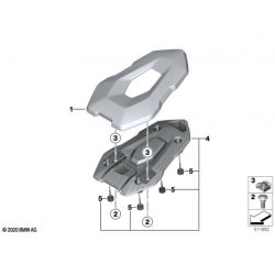 Coque selle passager brossée